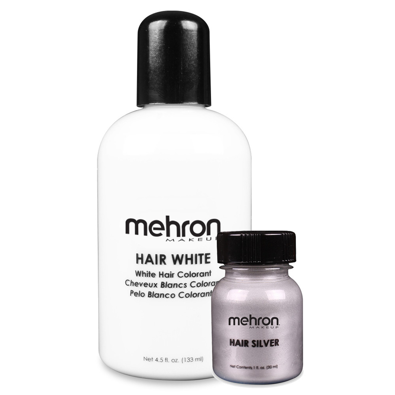 Mehron hair Silver